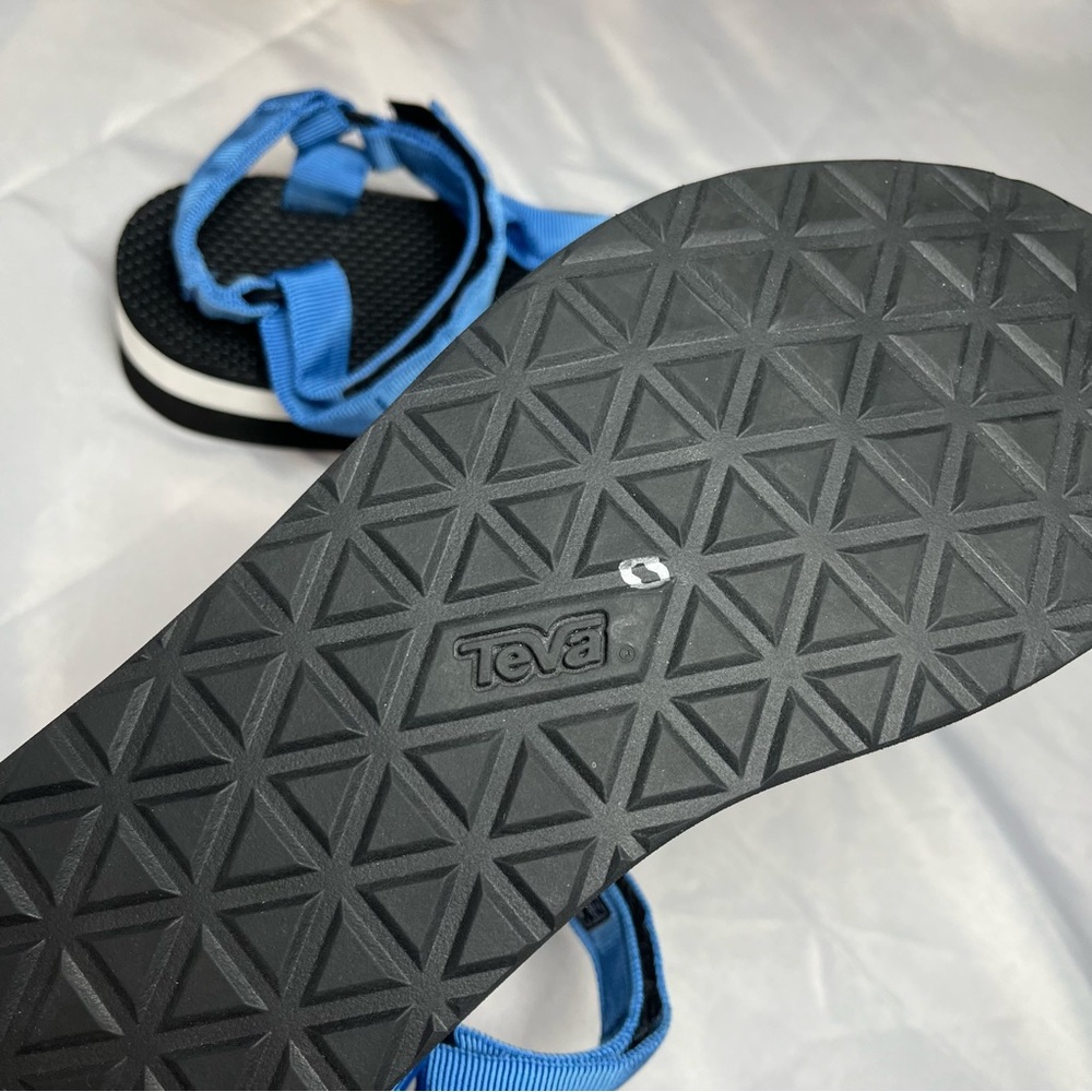 Teva Universal Platform Flatform Sandals Blue Siz… - image 7